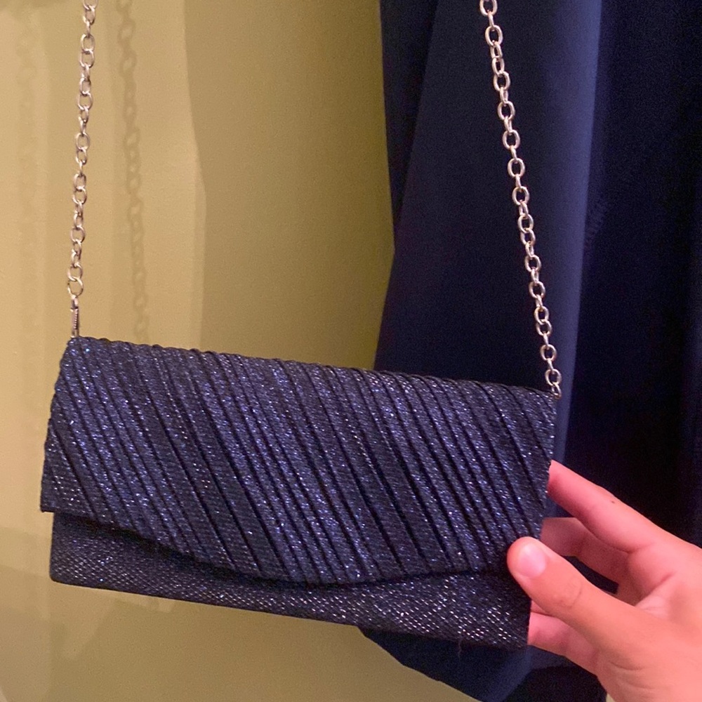 navy blue mini purse